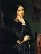 Hippolyte Flandrin Portrait of Madame Flandrin oil on canvas